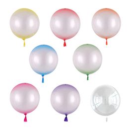 -5 unids 18 pulgadas de cristal globos de burbuja transparente bobo globo boda cumpleaños fiesta decoraciones niños juguetes globos baby shower decoracion
