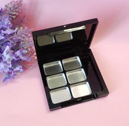 Empty 6 Square Grid Eyeshadow Lipstick Powder Box Case Cosmetic Packing+6PCS Palette SN2848