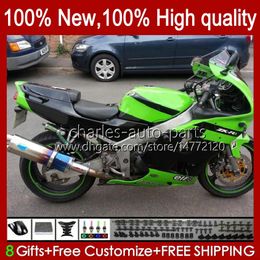 Body kit For KAWASAKI NINJA ZX-636 green black stock ZX 6R 636 600CC 600 CC 1994 1995 1996 1997 Bodyworks 50HC.90 ZX600 ZX 6 R ZX636 ZX-6R 94-97 ZX600C ZX6R 94 95 96 97 Fairing