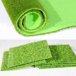 Decorative Flowers & Wreaths Grass Mat Green Artificial Fake Lawns Turf Carpets Garden Ornament DIY Craft Lawn For Wedding Party DecorationD