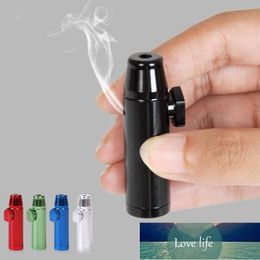Bullet Shape Metal Snuff Pipes Snorter Sniffer Smoking Pipe Tobacco Pipe Cigarette Portable Mouthpiece Cigarette Holder Factory price expert design Quality