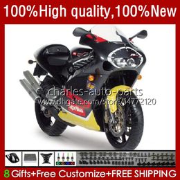 Fairings Kit For Aprilia RSV250RR RS-250 RSV250 RS RSV Yelow black new 250 RSV-250 95-97 24No.28 RS250RR RS250 RR 1995 1996 1997 RSV250R RS250R 95 96 97 Motorcycle Bodys