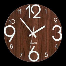 Wall Clocks Clock For Kid Creative Watch Modern Silent Electric Night Light Moon Reloj Cocina Art Decor GG50gz