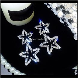 Dangle & Chandelier Jewelryluxury Big Star For Women Rhinestone Party Statement Earrings Lucky Jewelry Korean Style Drop Delivery 2021 T7B6S