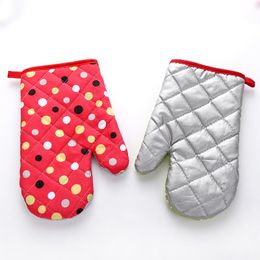 Oven Mitts Baking Durable Microwave Proof Resistant Colourful Heat Insulation Bakeware Gloves ZZE5280