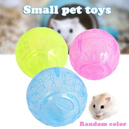 Small Animal Supplies 10CM Plastic Rodent Pet Running Ball Toy Portable Solid Hamster Exercise Play Accessory For Gerbil Rat Can