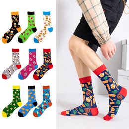 Men's Socks Funny Men Women Fashion Harajuku Comfortable Lovely Art With Food Vegetable Sushi Pizza And Women's Happy