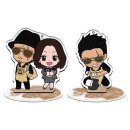 The Way of The Househusband key chain women Anime Acrylic Standing Model figure key ring cartoon Gokushufudou Jewellery llaveros