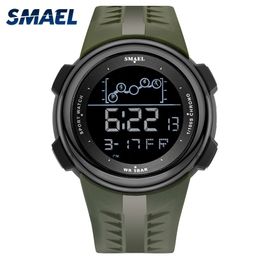 SMAEL Digital Wrist watches men Sport LED Display Electronic Clock Male Alarm Clocks Chronograph fanshion Watch Hombre Man 1703 X0524