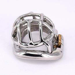 Mini Chastity Devices Stainless Steel Cock Cage Anti-off Lock Penis BDSM Sex Toys For Men