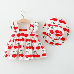 Baby Kids Girls Sets Square Collar Sleeve Creative Flower Printing ...