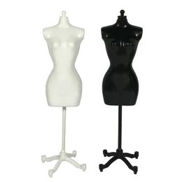 2 Black and 2 white  Display New Clothing Display Model For Barbie - 4 Pcs