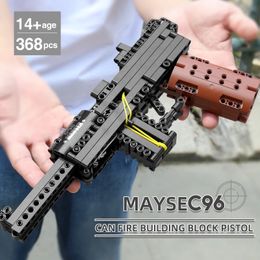The Mausers C96 Pistol Model Gun Building Block MOULD KING Military Series 14011 368PCS Assembly Bricks Children Birthday Toys Christmas Gifts For Kids