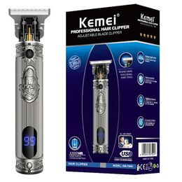 Kemei Professional MenTrimmer Beard Electric Clipper Barbe Hair Cutting Machine Revised to Outliner Trimmer Clippers Men 220216