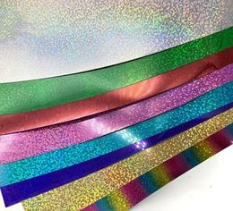 silver gold blue color Decorative Sticker 25*30cm Glitter Heat Transfer Sheets Sequins HTV Iron On Vinyl for DIY Cricut T Shirt 8 Vibrant Colors Heat-Press print paper