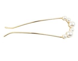 U-shaped Crystal Rhinestone Pearl Updo Hairpin Hair Pin Clip Stick Fork 2 Prong Clips Chignon