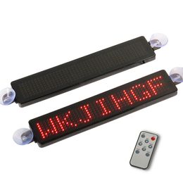 12V Programmerbar bil LED Display Sign Reklam Scrolling Meddelande Fordons Taxi LED-fönster Signerar fjärrkontroll med sugdisk