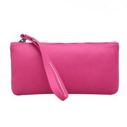 Cards High Quality Coin Purses Holder Phone Coins Handbag Simple Fashion Women Female PU Leather Wallet Zipper Long Purse