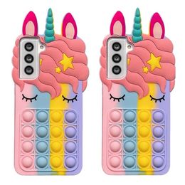 Suitable for Samsung S21 rat killing pioneer Unicorn mobile phone case S20 silicone A12 bubble note20 protective sleeve a71