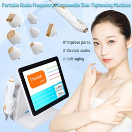 Portable Thermal Microneedle Fractional RF Machine Wrinkle Removal Skin Lifting Face Tightening Beauty Equipment