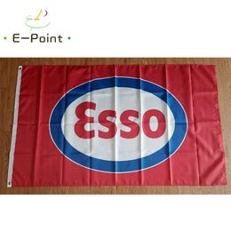 Esso Gas & Oil Flag Red 3*5ft (90cm*150cm) Polyester flags Banner decoration flying home garden Festive gifts