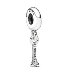 Paris Eiffel Tower 925 Sterling Silver Dangle Bead Charm fits European Brand Charm Paris Eiffel Tower 925 Sterling Silver Dangle Bead Charm fits European Brand Charm