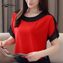 women's summer blouses Batwing Sleeve plus size chiffon shirts s tops and 3397 50 210508