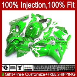 Injection OEM Body For KAWASAKI NINJA ZX 1200 CC 12 R ZX1200C ZX12R 00 01 Bodywork 2No.170 ZX 1200 12R 1200CC ZX-12R 2000 2001 ZX1200 C 00-01 100%Fit Fairing glossy green