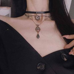 womens costume jewelry UK - Gothic Lolita Cosplay Girl Metal Spike Choker PU Leather Collar Necklace Punk Harajuku Jewelry Women Neck Accessories Chokers