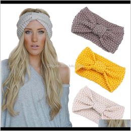 Winter Headband Turban Crochet Warmer Ear Knitted Headbands For Girls Women Knotted Hairband Zxdv5 Rif5W