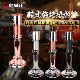 Tools & Accessories Exhaust Pipe Thickening Stretching Upper Barbecue Smoke Korean Japanese Style BBQ Shop Hood Fan Chimney