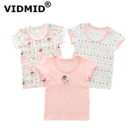 Children's T-shirts for Girls Kids t-shirts Children Clothing cartoon bear Short Sleeve tops 4003 02 210622