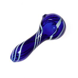 Glass Spoon Hand Pipe Heady Smoking Water Pipes Pyrex Oil Burner Tube Hand-blow Tobacco Bowl Bongs