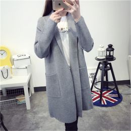 Women'S Vintage Cardigans Slim Knitted Basic Sweater Female Woman Sweaters Autumn Pull Femme 210427