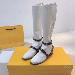 Designer- Stivali da donna Cerniera Sandali ad alta elasticità Tacco Pantofole da donna di lusso Calzini da indossare con abiti Scivoli Scarpe