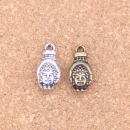 75pcs Antique Silver Bronze Plated buddhism buddha palm Charms Pendant DIY Necklace Bracelet Bangle Findings 18*8mm