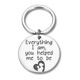 10Pieces/Lot Mother Father Day Keychain Gift for Mom Dad From Daughter Son Keyring Appreciation Gifts for Her Him Women Men Key Chain Keyri