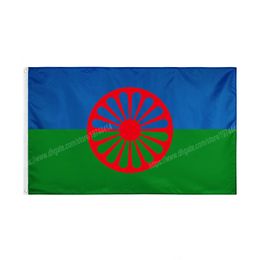 Gypsy Romani Peoples Flag National Polyester Banner Flying 90 x 150cm 3* 5ft Flags All Over The World Worldwide Outdoor can be Customised