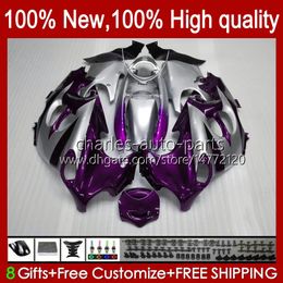 Fairings For SUZUKI KATANA GSXF 600 750 CC 600CC GSXF600 GSXF-750 29No.102 GSX750F GSX600F 750CC 1998 1999 2000 2001 2002 GSXF750 GSXF-600 98 99 00 01 02 Body Purple silver