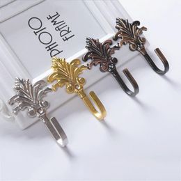 Other Home Decor 2Pcs Curtain Alloy Holdback Hook Fashion Vintage Design Decorative For Use 3.7in Accessories E2S