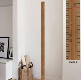 2021 ruler height measure wall stickers for kids rooms children's home decor growth chart poster mural wall decal