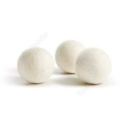 Wool Dryer Balls Premium Reusable Natural Fabric Softener 2.76inch Static Reduces Helps Dry Clothes in Laundry Quicker sea ship DAR119