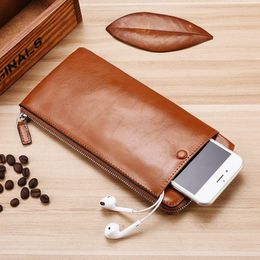 large wallets for men UK - Wallets Men Clutch Bag Phone Wallet Large Capacity High Quality Multifunction For Zipper Male Business