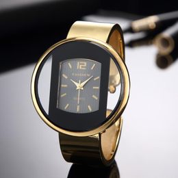 Wristwatches 2021 Gold Sliver Bangle Stainless Steel Watches Women Top Casual Clock Ladies Wrist Watch Relogio Feminino Gift