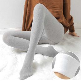 -20 Female Winter Cashmere Pants Women Plus Velvet Thicken leggings high waist warm Jeggings Sportswear Femme 211204