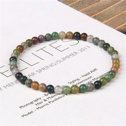 Men & Women Handmade Stretch Wrist Bracelets 4/6/8 mm Natural Stone Beads Bracelets Reiki Chakra Tiger Eye Agat Pulsera Jewelry