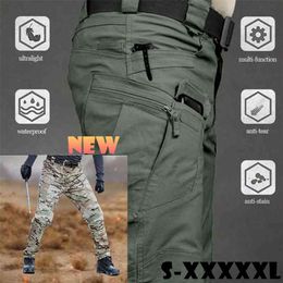 Men Casual Cargo Pants Classic Outdoor Hiking Field Battle Army Tactical Sweatpants Camouflage Military Multifunctional Trousers 210715