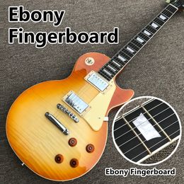 2021 new style high quality electric guitar, maple top, Ebony fingerboard, Solid mahogany body electric guitar