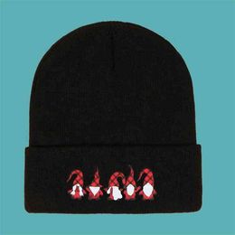 2021 New dign black hats for men santa clause knit cheap winter hats xmas gifts christmas hats