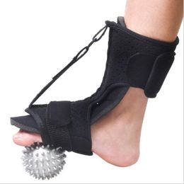 Ankle Support Adjustable Plantar Fasciitis Night Foot Splint Drop Ortic Brace Elastic Dorsal With Massage Ball For Men Women